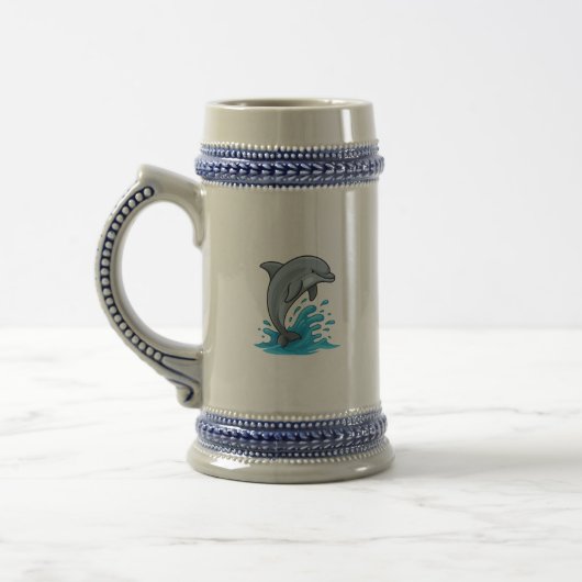 Joyful Dolphin Splash - Mug Bierpul (Links)