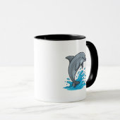 Joyful Dolphin Splash - Mug Mok (Voorkant rechts)