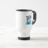 Joyful Dolphin Splash - Mug Reisbeker (Voorkant rechts)
