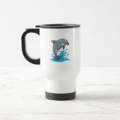 Joyful Dolphin Splash - Mug Reisbeker (Links)