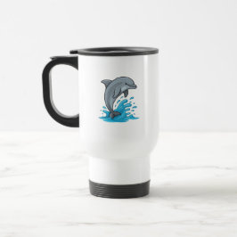 Joyful Dolphin Splash - Mug Reisbeker