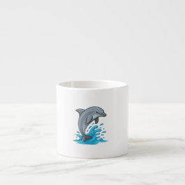 Joyful Dolphin Splash - Specialty Mug Espresso Kop