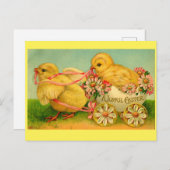 Joyful Easter Chicken Briefkaart (Voorkant / Achterkant)