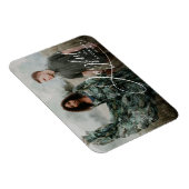 Joyful Elegance Script Holiday Foto Magneet (Rechterzijde)