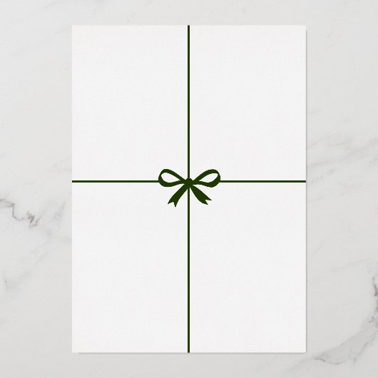 Joyful Elegant Winter Pine Tree Wreath Photo Frame Folie Feestdagenkaart (Achterkant)