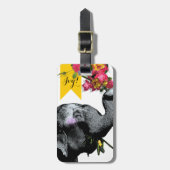 Joyful Elephant - Freedom Lives! Bagagelabel (Voorkant verticaal)