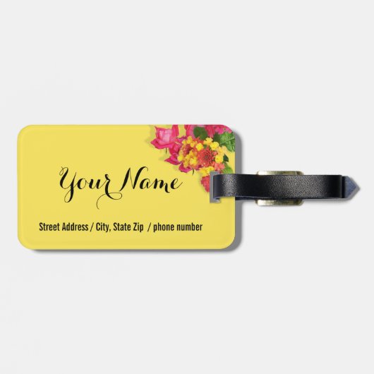 Joyful Elephant - Freedom Lives! Bagagelabel (Achterkant horizontaal)