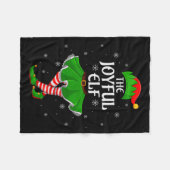 Joyful Elf Christmas Family Girls Women Elf Squad  Fleece Deken (Voorkant (Horizontaal))