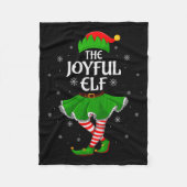 Joyful Elf Christmas Family Girls Women Elf Squad  Fleece Deken (Voorkant)