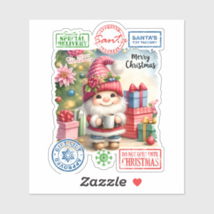 Joyful Elf Kerst sticker