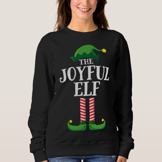 Joyful Elf Matching Family-kerstfeest Trui (Voorkant)