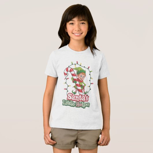 Joyful Elf Tri-Blend Shirt (Voorkant volledig)