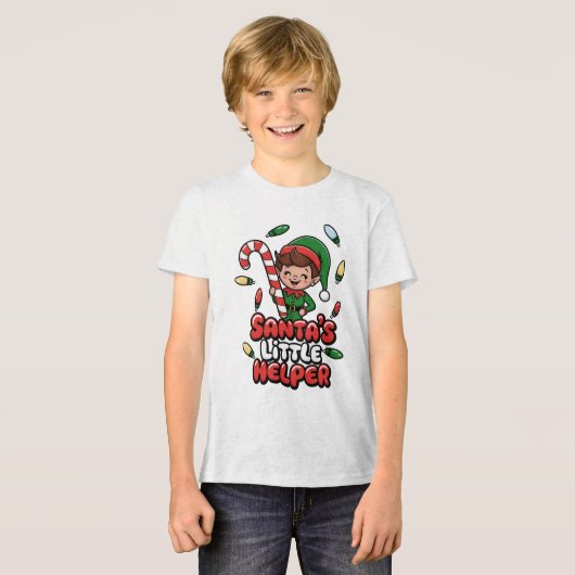 Joyful Elf Tri-Blend Shirt (Voorkant volledig)