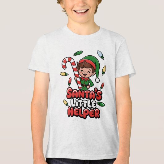 Joyful Elf Tri-Blend Shirt (Voorkant)