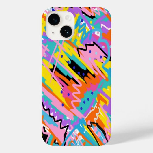 Joyful Expression Abstract Print Case-Mate iPhone Case (Achterkant)