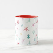 JOYFUL FAMILY moderne getekende feestelijke ster k Mok (Midden)