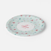 JOYFUL FAMILY moderne getekende feestelijke ster k Papieren Bordje (Gekanteld)