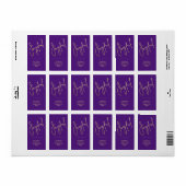 JOYFUL Faux Gold Foil voor Paarse terugkeer Etiket (Full Sheet)