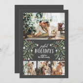 Joyful Feestdagen met kerstkaart (Voorkant / Achterkant)