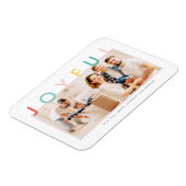 Joyful Feestdagen Modern Simple Colorful Fun Holid Magneet (Linkerzijde)