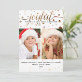 JOYFUL-Feestdagen | Typografie voor tekenweergave  Feestdagenkaart (Staand voorkant)