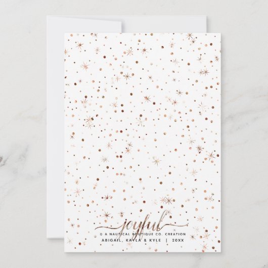 JOYFUL-Feestdagen | Typografie voor tekenweergave  Feestdagenkaart (Achterkant)