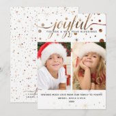 JOYFUL-Feestdagen | Typografie voor tekenweergave  Feestdagenkaart (Voorkant / Achterkant)