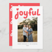 Joyful Feestdagenkaart (Voorkant / Achterkant)