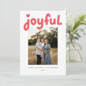 Joyful Feestdagenkaart (Staand voorkant)