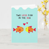 Joyful Fish Romance Card Kaart (Gele Bloem)