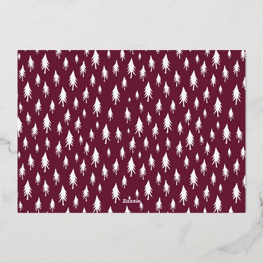 Joyful Five Photo Gold Folie Feestdagenkaart (Achterkant)