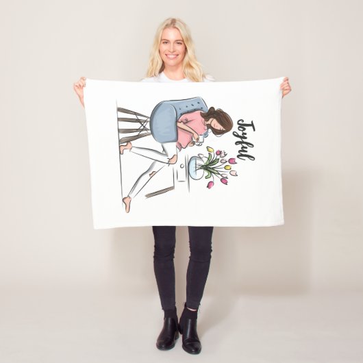 Joyful Fleece Deken (In situ)