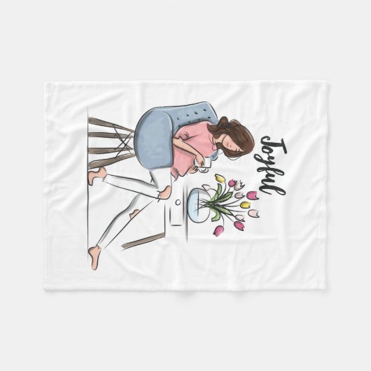 Joyful Fleece Deken (Voorkant (Horizontaal))