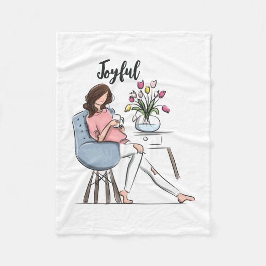 Joyful Fleece Deken (Voorkant)