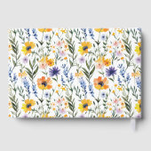 Joyful Floral Digital Illustration Gastenboek (Achterkant)