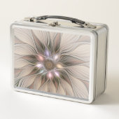 Joyful Flower Abstract Beige Brown Floral Fractal (Voorkant)