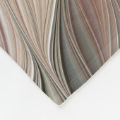 Joyful Flower Abstract Beige Brown Floral Fractal Fleece Deken (Hoek)