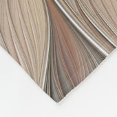 Joyful Flower Abstract Beige Brown Floral Fractal Fleece Deken (Hoek)