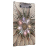 Joyful Flower Abstract Beige Brown Floral Fractal Klembord (Rechts)