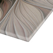 Joyful Flower Abstract Beige Brown Floral Fractal Snijplank (Hoek)