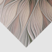 Joyful Flower Abstract Beige Brown Floral Fractal Tissuepapier (Detail)