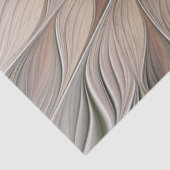 Joyful Flower Abstract Beige Brown Floral Fractal Tissuepapier (Detail)