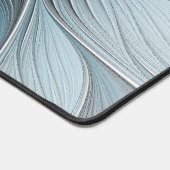 Joyful Flower Abstract Blue Gray Floral Fractal Bureaumat (Hoek)