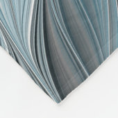 Joyful Flower Abstract Blue Gray Floral Fractal Fleece Deken (Hoek)