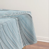 Joyful Flower Abstract Blue Gray Floral Fractal Tafelkleed (Voorbeeld)