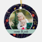 Joyful Foliage-foto Keramisch Ornament (Voorkant)