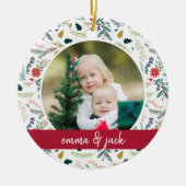 Joyful Foliage-foto Keramisch Ornament (Voorkant)