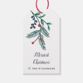 Joyful Foliage Holiday Cadeaulabel (Voorkant)