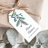 Joyful Foliage Holiday Cadeaulabel
