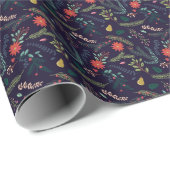Joyful Foliage Holiday Cadeaupapier (Rol Hoek)